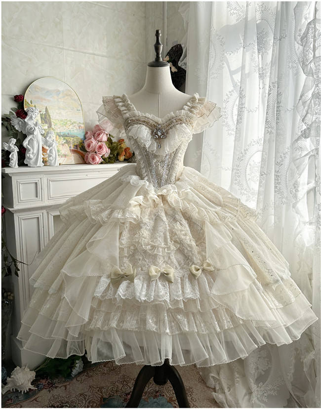 Magic Telegram Mermaid Gorgeous Lolita Dress and Accessories