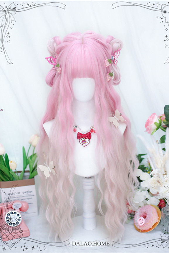 Dalao Home Peach Wine Lolita Wigs
