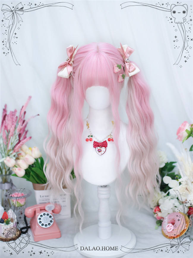 Dalao Home Peach Wine Lolita Wigs