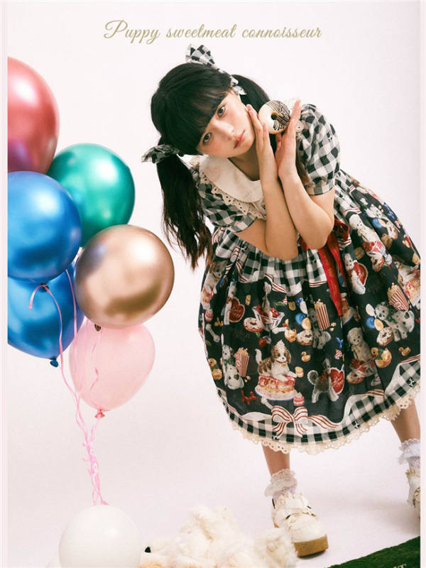 Puppy Dessert Maker Sweet Lolita OP/Salopette