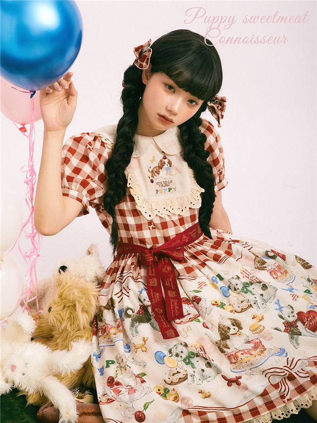 Puppy Dessert Maker Sweet Lolita OP/Salopette