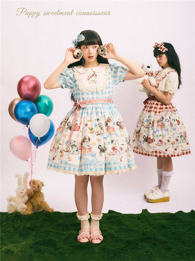 Puppy Dessert Maker Sweet Lolita OP/Salopette