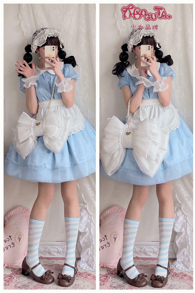 Boguta ~A Fairy Bow Sweet Lolita Bag ,Short/Long Sleeves ❤Sweet