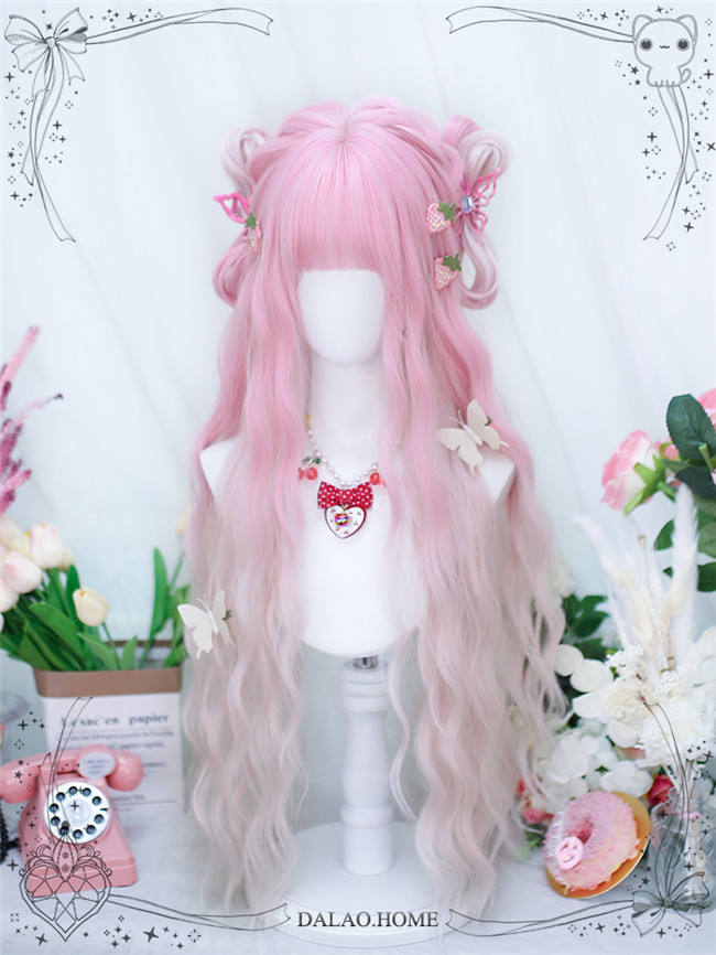 Dalao Home Peach Wine Lolita Wigs