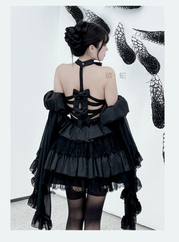 Diamond Honey Dark Black Formal Dress Version I