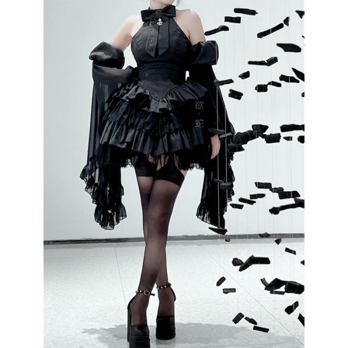 Diamond Honey Dark Black Formal Dress Version II