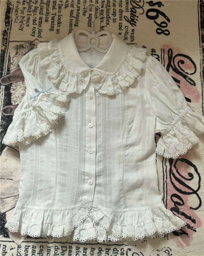 Lamb Blueberry Tower Sweet Lolita Jumpers, Salopette, Blouse and Accessories