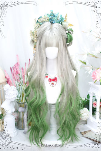 Dalao Home Gray Green Lolita Wigs