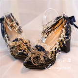 Hexagram Wedding Shoes Lolita Heels Shoes