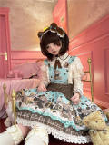 Chocolate Bear Party Sweet Lolita Dress, Blouse and Accessories