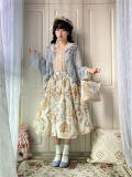 Miss Point Kitty and Rose Prints Daily Wear Lolita Skirt