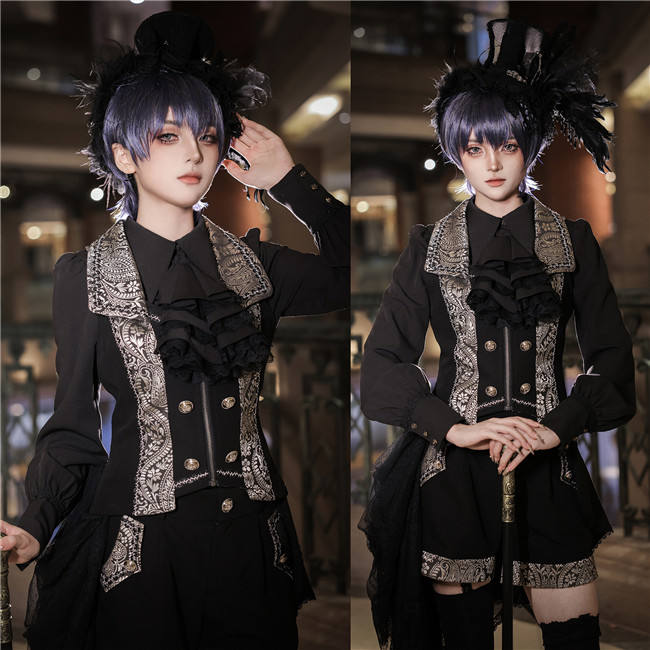 Little Dipper The Chapter of the Pledge Gothic Ouji Lolita Vest, Coat and Pants