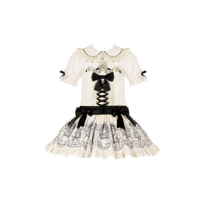 Withpuji Doll's Night Doll Lolita Dress Set