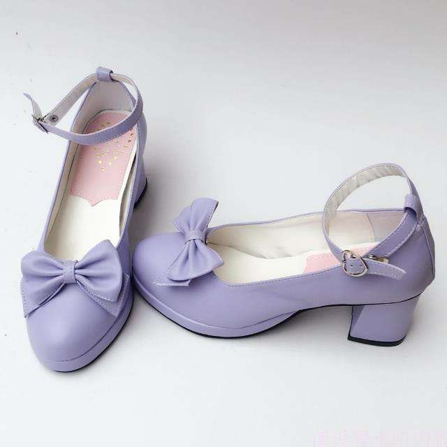 Matte Blue High Platform Lolita Heels Shoes