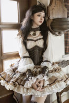 Time Sand Rear Soft Lolita Dress, Vest and Accessories