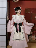 Withpuji Twins Pink and Blue Kimono Lolita Dress