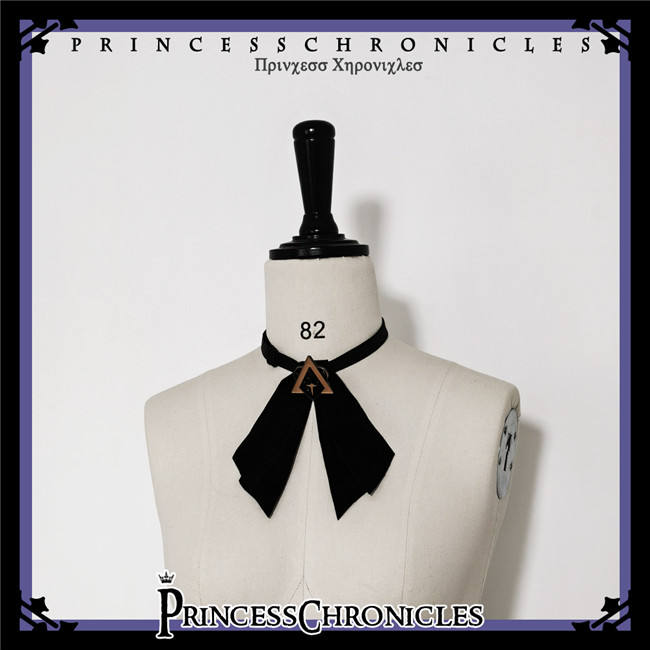 Princess Chronicles Vintage Printed Blouse, Embroidery Pants and Necktie Ouji Fashion