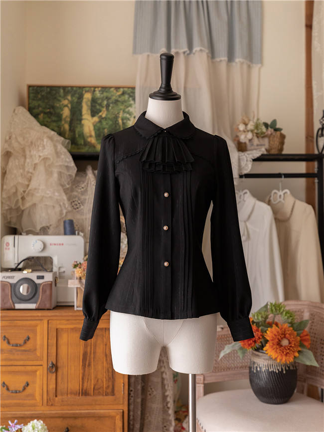 Forest Wardrobe Small Manor Stripe Lolita Dress and Blouse