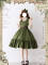 Green JSK + Hairclip + Waist Belt