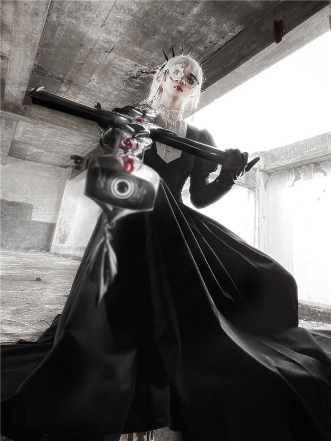 The Muppet Occupied Book Black Long Sleeves Classic Lolita Dress