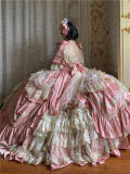 Airfreeing Heavy Design Rococo Classic Wedding Dress Full Set