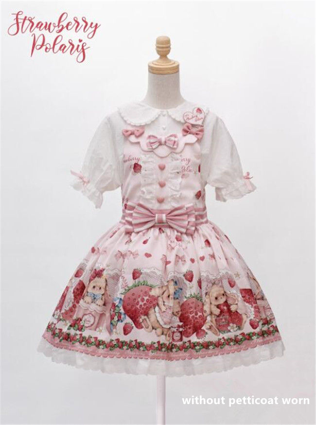 Rabbit Blackberry Box Sweet Lolita Salopette