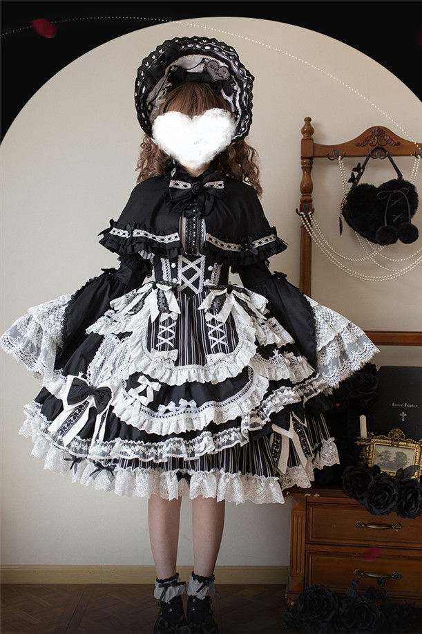 Lost Aqua Hybird Doll Lolita Dress Full Set