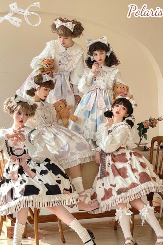Milk Prints Velvet Lolita Dress and Blouse