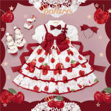 Cherry Prints Lolita Jumper Dress