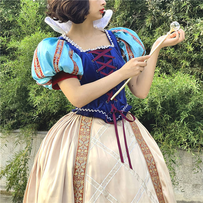 Lace Garden Snow White Dress Floor Length