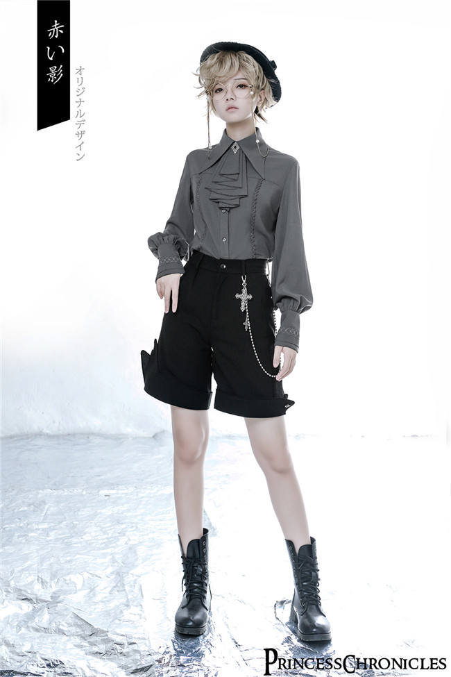 Princess Chronicles Black and Blue Ouji Fashion Blouse, Vest and Pants