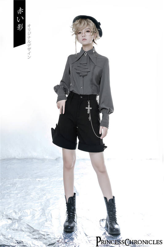 Princess Chronicles Black and Blue Ouji Fashion Blouse, Vest and Pants