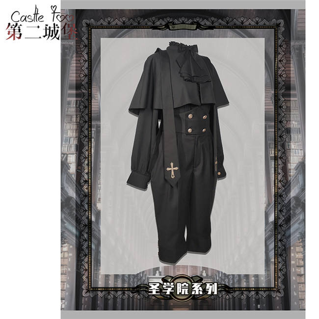 Castle Too Holy College Lolita Skirt, Blouse, Pants and Cape
