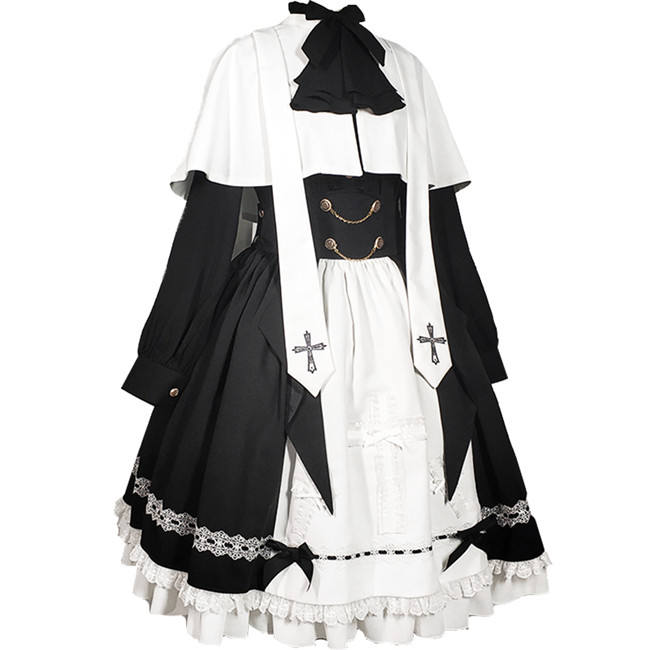 Castle Too Holy College Lolita Skirt, Blouse, Pants and Cape