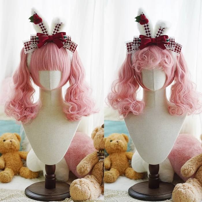 Yuchashui Bobo Short Wigs and Short Curly Wigs Ponytail