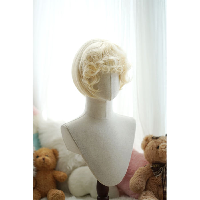 Yuchashui Bobo Short Wigs and Short Curly Wigs Ponytail
