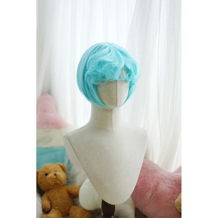 Yuchashui Bobo Short Wigs and Short Curly Wigs Ponytail