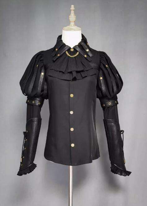 Foxtrot Black Fog's beloved Lolita Salopette + Blouse Set