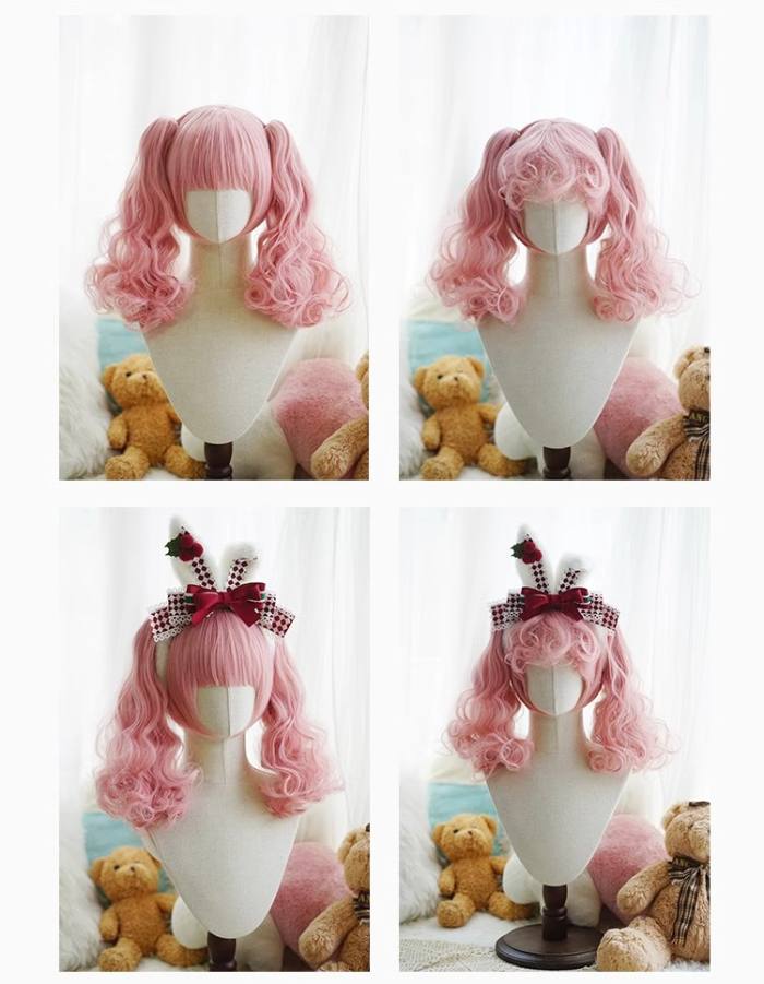 Yuchashui Bobo Short Wigs and Short Curly Wigs Ponytail