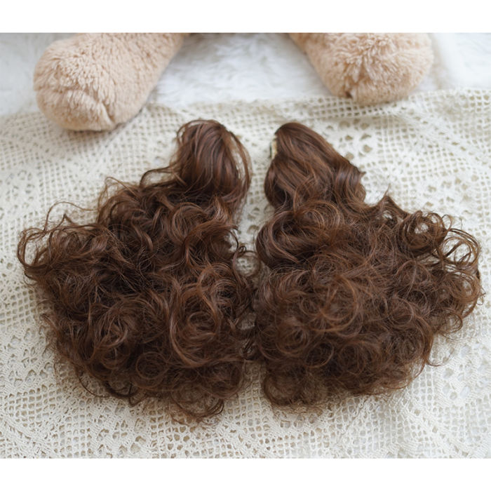 Yuchashui Bobo Short Wigs and Short Curly Wigs Ponytail