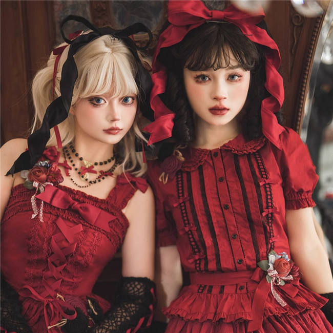 Miss Point Waltz in the Forest Embroidery Cotton Lolita Blouse