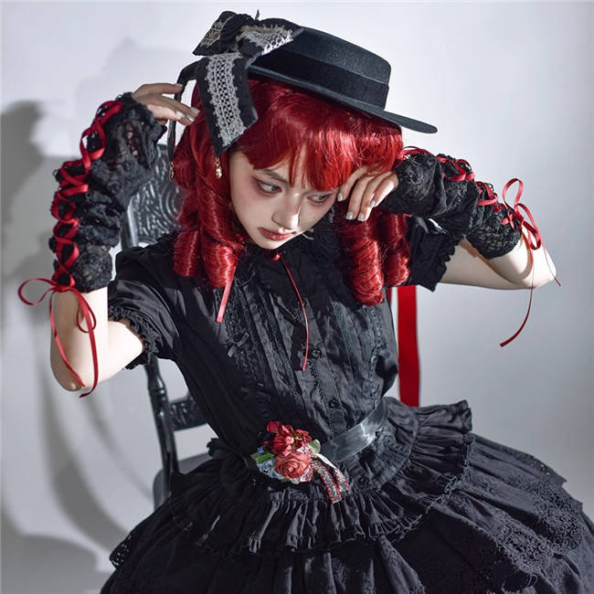 Miss Point Waltz in the Forest Embroidery Cotton Lolita Blouse