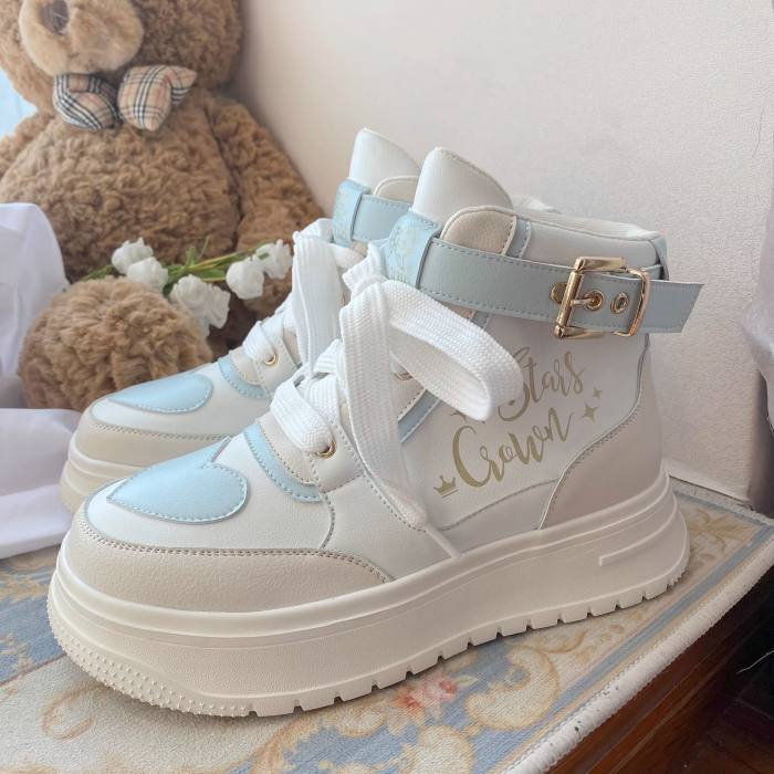 Stars Crown ~Rainbow Candy  High Tops Lolita Sneaker
