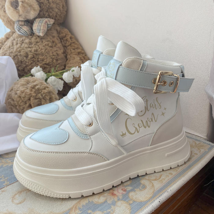 Stars Crown ~Rainbow Candy  High Tops Lolita Sneaker