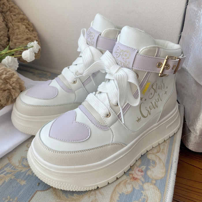 Stars Crown ~Rainbow Candy  High Tops Lolita Sneaker
