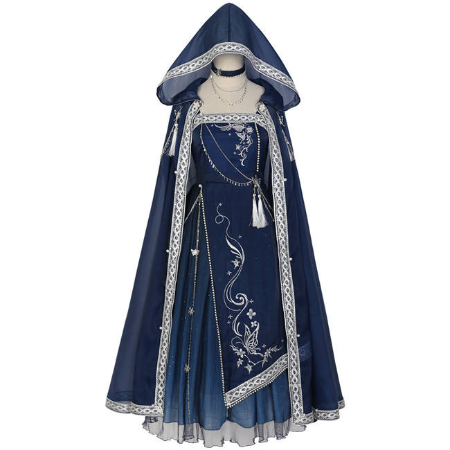 Dream of the Milky Way Han Style Lolita Dress and Cape
