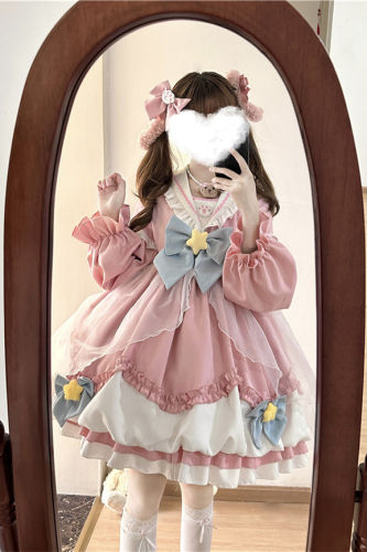 Star Wish Sailor Collar Lolita Dress and Accessories