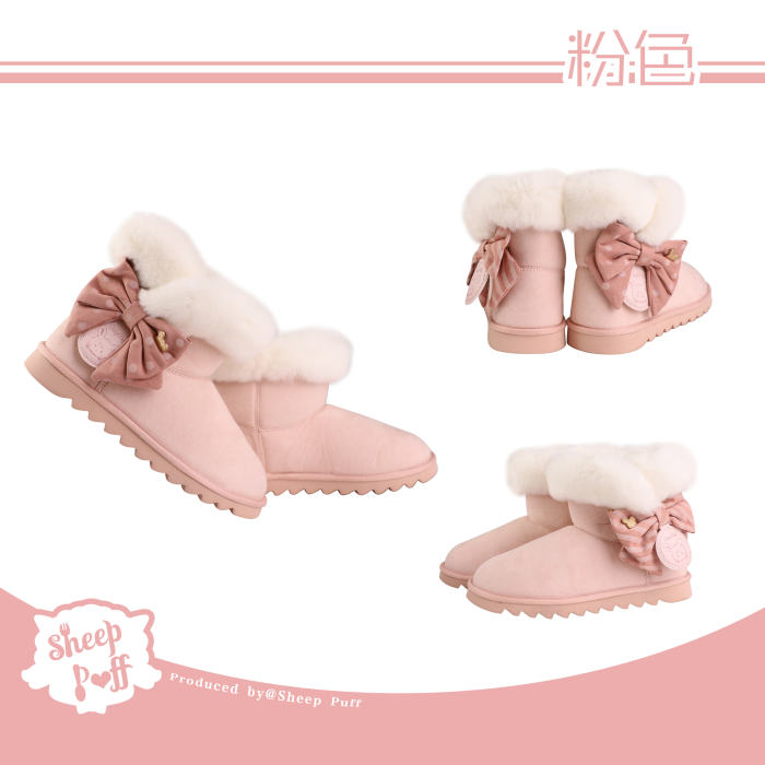 Sheep Puff Snow Boot Winter Shoes