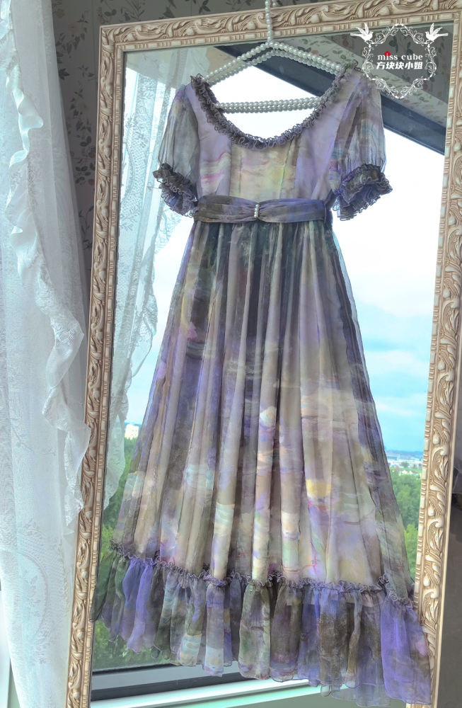 Miss Point Oil Painting Empire Waist Lolita Dress