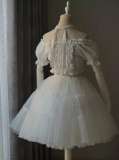 Smoothy Clouds Prints Lolita Jumper Dress Set